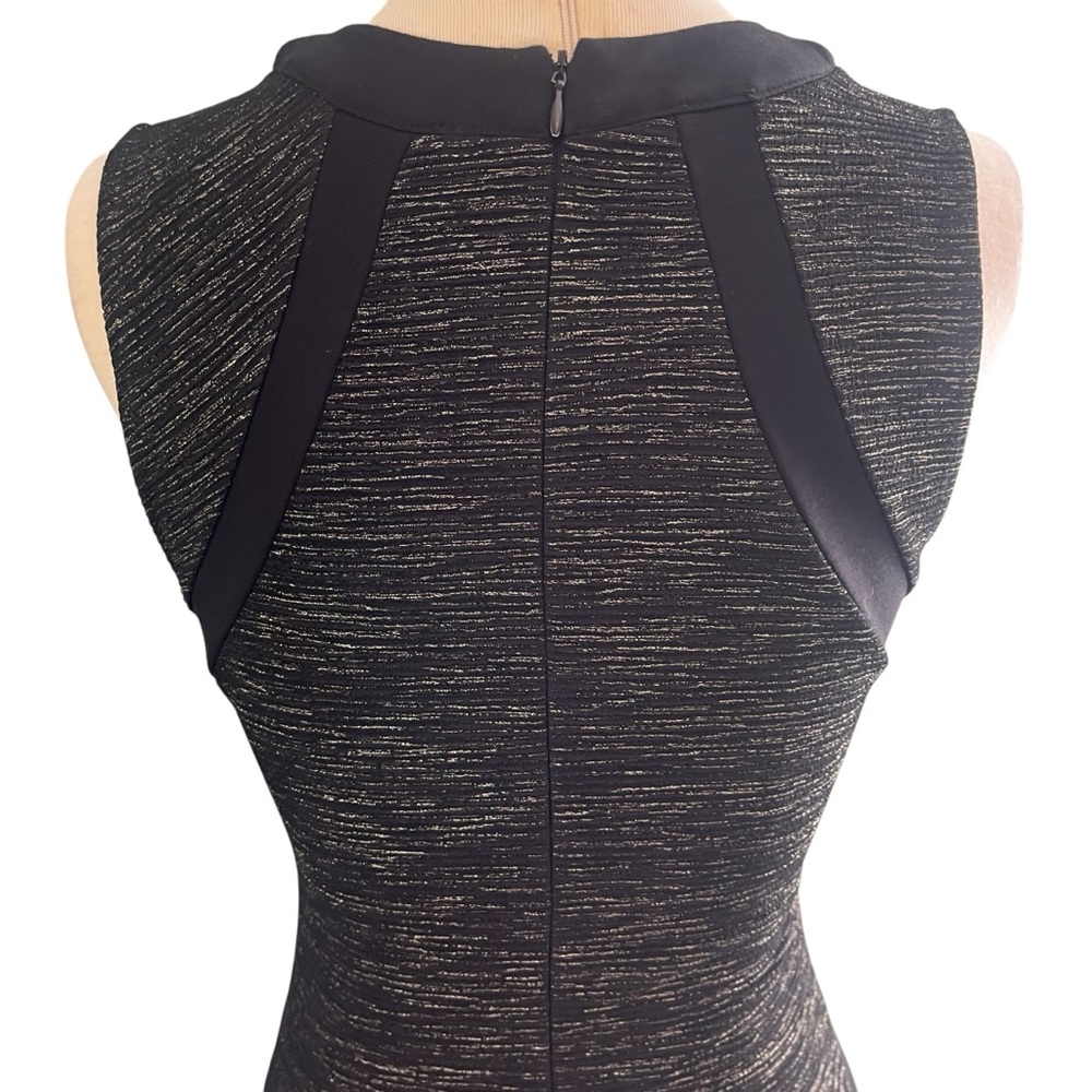 Collective Concepts Black Gold Fleck Bodycon Mini Dress Sz S/M - Picture 9 of 13